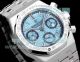 Swiss 11 Clone Audemars Piguet Royal Oak Lady 7750 Baby Blue Baguettes Watch (3)_th.jpg
